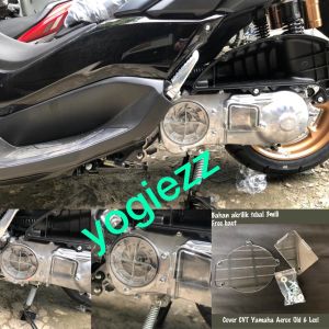 cover cvt yamaha aerox lexi pelindung cvt acrelic mika cover penutup yamaha aerox lama yamaha lexi 2014 205 2016 2017 2018 2019 cover cvt filter samping
