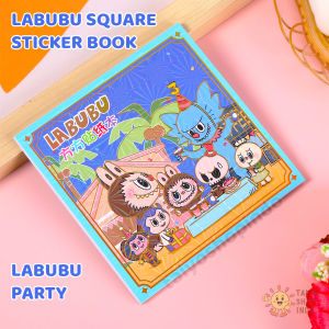 TAIYO Abubu Square Sticker Book Premium Stiker Buku Tempel Hiasan Kertas Karakter Kartun Mainan Anak