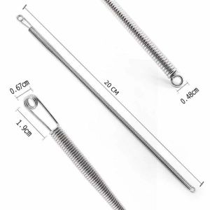 Bendable Spring Rope Threading Tool Stainless Steel Drawstring Cord Waist Rope Hat Rope Multifunctional DIY Sewing Tool