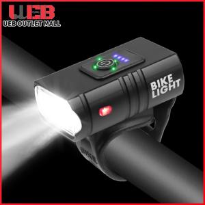 UEB 10W LED Bicycle Light USB Rechargeable 800LM MTB Bike Front Lamp 6 Modes Rainproof for Night Cycling Lighting Living Lighting