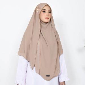 Jilbab Syari Hijab French Khimar Bergo Butterfly Niqab Instan Cadar Tali Dua Layer / Jilbab Bergo