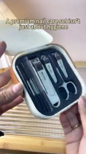 8Pcs Nail Cutter Manicure Set Nail Clippers Pengilat Set Scissors Kit Pengetip Kuku 指甲剪