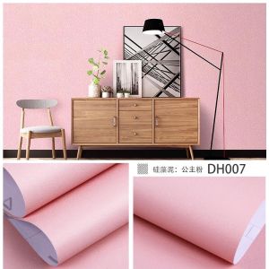 Wallpaper dinding polos pink 45 CM X 9 METER