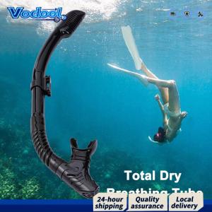 อุปกรณ์ดำน้ำแบบแห้งเต็มที่พร้อมท่อหายใจซิลิโคนสำหรับการผจญภัยใต้น้ำที่ง่ายดาย