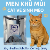 Men khử khuẩn cát mèo 30gr Men khử mùi cát vệ sinh mèo