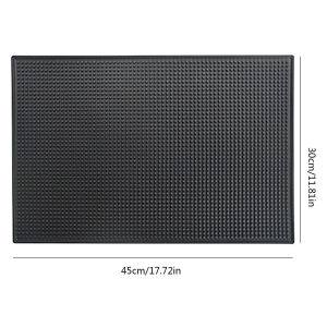 Essentials Rubber Bar Cocktail Mat PVC Pad Coaster Kitchen Placemat Barber Insulation Cup Mug Set Beer Whiskey Waterproo