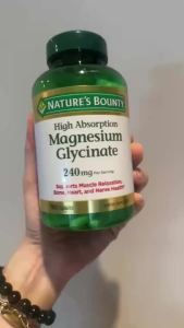 Original Natures Bounty Magnesium Glycinate 240mg for Deep Sleep Muscle Cramps Relief Calm