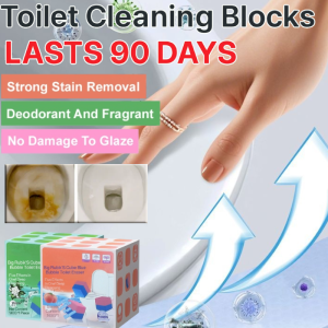 Toilet Block Toilet Bowl Cleaner Blue Bubble Fragrance Cleaner Toilet Descaling And Deodorizing Toilet Cleaner 1 Block Lasts 90 Days