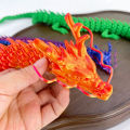 [CÓ PHÁT SÁNG] Đồ chơi rồng in 3D Đồ trang trí rồng mô phỏng nhiều màu Mô hình con rắn in sắc nét. 