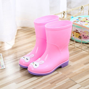 【1-3 days Delivery】High Quality 2-10 Yrs Old  Childrens Cartoon  Rainboots Waterproof and Non-slip Outdoor Shoe Thick Toddler Rubber Shoes Rain Boots
