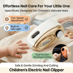 Electric Nail Clipper Anti Pinch Multifunctional Nail Trimmer 2 IN 1 Automatic Nail Grinder Rechargeable Safety Manicure Pedicure Tool