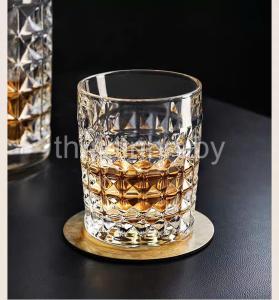 Ly thủy tinh uống nước 280ml cốc thủy tinh pha lê uống bia cốc uống whisky Ly uống rượu mạnh Ly rock