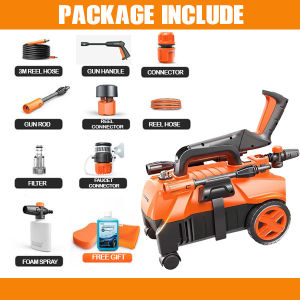 Heavy Duty 1400W Car High Pressure Cleaner High Pressure Portable Water Jet Wash Machine 220V Water Spray Air Pump