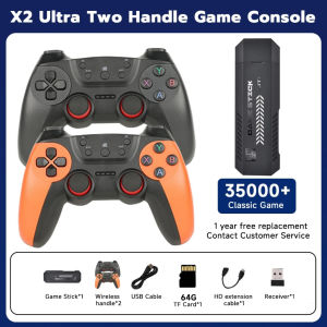 4K HD TV Retro Video Game Console Built-in 41800 Arcade Games Portable Game Box With 2.4G Wireless Rechargeable Controllers
