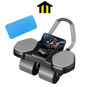 MONZA ลูกกลิ้งออกกำลังกาย ลูกกลิ้งบริหารหน้าท้อง แบบมี 4 ล้อ สำหรับลดหน้าท้อง แถมฟรี!! แผ่นรองเข่า No.Y2289