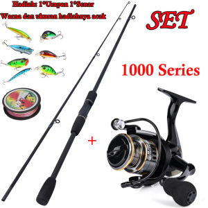 (COD) Set Joran dan Gulungan Pancing Joran Pancing 1.65M 1.8M 2.1M 2 Bagian Kombo Putar Joran Pancing Ikan Karper Kakap Rasio Gigi 5.2:1 Casting Fishing Reel / Set Alat Pancing Murah Pancing 1 Set Murah Dan Kuat 2 Bagian Pancing Dengan Gulungan
