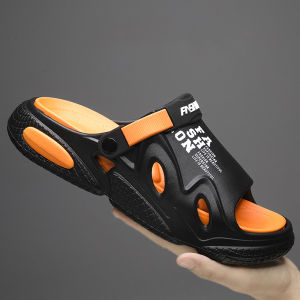 รองเท้าแตะแฟชั่น รองเท้าชายหาดพื้นหนาลำลองสำหรับบุรุษ รองเท้าแตะผู้ชายสำหรับใช้กลางแจ้ง