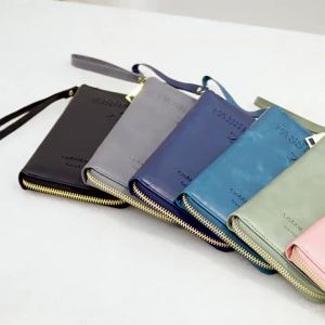 MORNA Passport Holder PU Leather Card Holder Wallet RFID Blocking Passport Storage Bag Travel Accessories for Women Men-152c4c8b