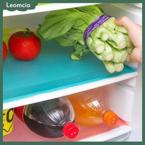[Leomcio] แผ่นรองตู้เย็นกันน้ำ EVA 4ชิ้นแผ่นรองกันเชื้อราในห้องครัวแผ่นรองกันน้ำมันลิ้นชักแผ่นปูตู้เย็นฉนวนกันความร้อน