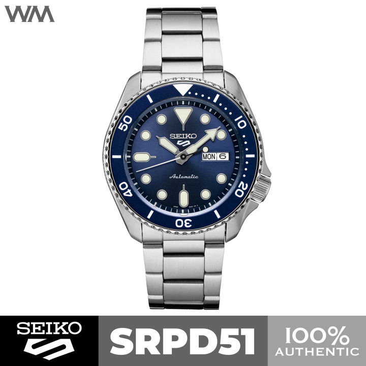 Seiko Srpd51k1 Seiko Sports Automatic Blue Dial Seiko Sports Style