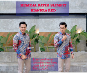 BATIK PRIA MODERN KEMEJA LENGAN PANJANG SLIMFIT LAPIS FURING