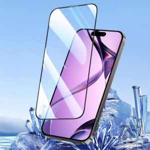 กระจกนิรภัย Gorilla HD เต็มจอ สำหรับ iPhone 11 16 15 14 12 13 Pro Max XR 6 7 8 Plus X XS Max ฟิล์มป้องกันไฟฟ้าสถิตย์อะลูมิเนียมโค้งใหญ่