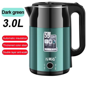Cerek Elektrik 3 liter Electric Kettle 304 Stainless Steel Ketel |Heat Automatic Cut Off Jug Kettle | 电热水壶