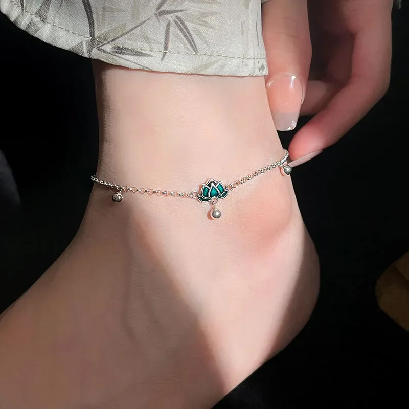 Silver sale anklet feet