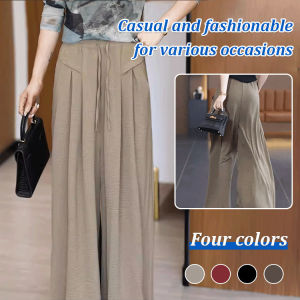 High Waist Wide Leg Pants Comfortable Loose Design Trousers for Women