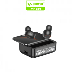 V-power VP-B10 Wireless Earphones HiFi Stereo Long Endurance Bluetooth V5.2 Wireless Earbuds