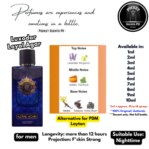 [PSPH] Luxodor Loyal Agar  - 1ml to 30ml - [PERFUME DECANT]