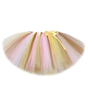 Baby Girls Brown Pink Giraffe Tutu Skirt for Kids Jungle Animal Christmas Dress Up Costumes Children Halloween Birthday Outfits2026