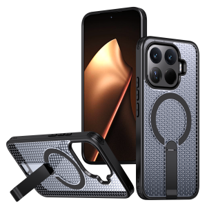 Casing Xiaomi 17T Pro Xiaomi 17T Heat Dissipation Case with Stand Compatible with MagSafe Honeycomb Slim Fit Hard PC Shockproof Protective Magnetic Cooling Phone Case