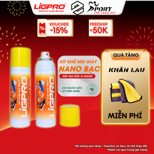 Chai xịt vệ sinh bọt tuyết khô + khử mùi giày công nghệ nano bạc LIGPRO hương tinh dầu quế