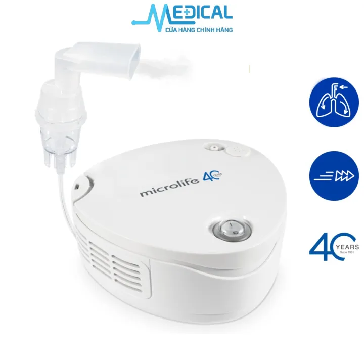 Máy xông mũi họng, phun khí dung MICROLIFE NEB210 chính hãng bảo hành 3 năm 1 đổi 1 - MEDICAL