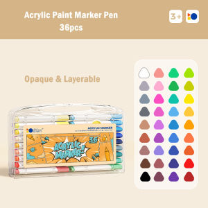 Upgraded Acrylic Paint Marker Pen Set | Art Drawing Markers for Kids | DIY Colorful Painting Material | School Supplies