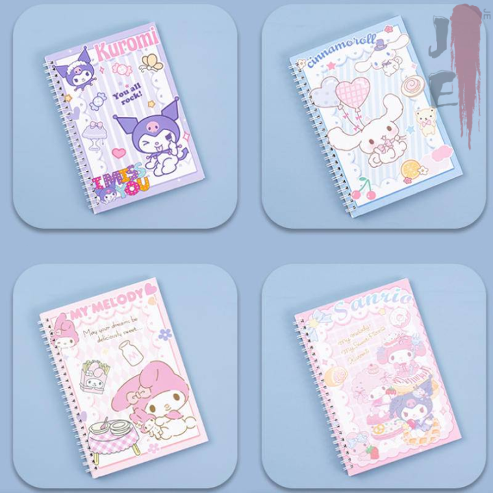 60 Pages A5 Cartoon Sanrio Coil Notebook Cute Mymelody Kuromi 