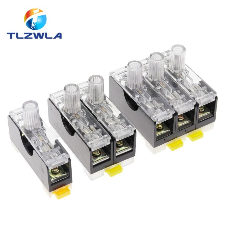 6X30mm 220V Glass Fuse Holder FS101 FS102 FS103 Din Rail Mount Single