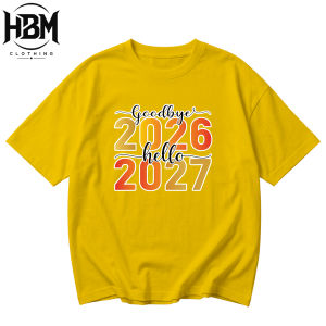 Goodbye 2026 Hello 2027 Family Matching T-Shirt Luminous Blue Color of the Year New Year Shirt for Whole Family