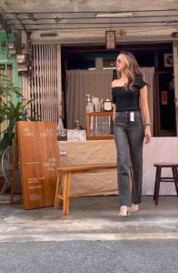 👑V-JEANS👑 กางเกงยีนส์ ป้าย CHU 🇰🇷 กางเกง ยีนส์ขายาว