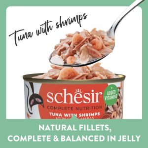 [Carton Deals] Schesir Cat Canned Wet Food in Natural Juicy Soft Jelly | 9 Recipes (85g x 12 Cans)