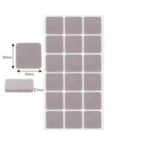 18Pcs/Sheet Felt Chair Leg Pads Round Square Floor Protector Anti-Slip Covers Table Legs Mat Desk Bumper Pad Self Adhesive Furniture Mat