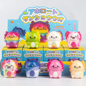 Aoduoyaya 12Pcs Food Squeeze Blind Box Toy Squishy Simulation Stress Relief Toy Mini Food Slow Rebound Toy