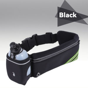 Running Belt Bag With Water Bottle Holder Large Pocket Water Resistant Fanny Waist Pack Hydration Waist Bag Running Phone Holder For Men And Women
