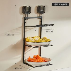 Side dish tray foldable wall mounted suction cup tray wall mounted side dish tray