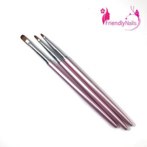 พู่กันเพ้นท์ดอกไม้เซ็ท 3 ชิ้น เซ็ทชมพู พู่กันวาดดอกไม้