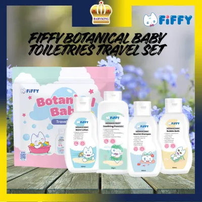Original Fiffy Botanical Baby Toiletries Gift Travel Set (4in1) Set Mandian Bayi