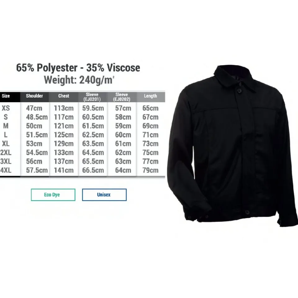 Jenama Oren Sport Executive Jacket EJ 0201 Long Sleeve Crew Neck