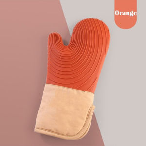 🔥(SG Stock)High temperature insulation baking silicone gloves oven gloves Anti-scald gloves  Kitchen Baking