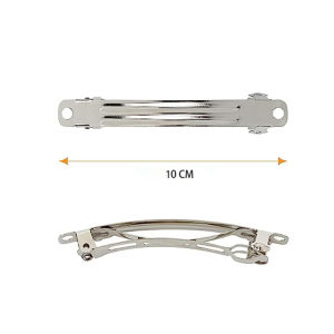 50pcs French Barrette 10cm Metal Rectangle Hair Clips Alligator Barrette For DIY Craft Bows
